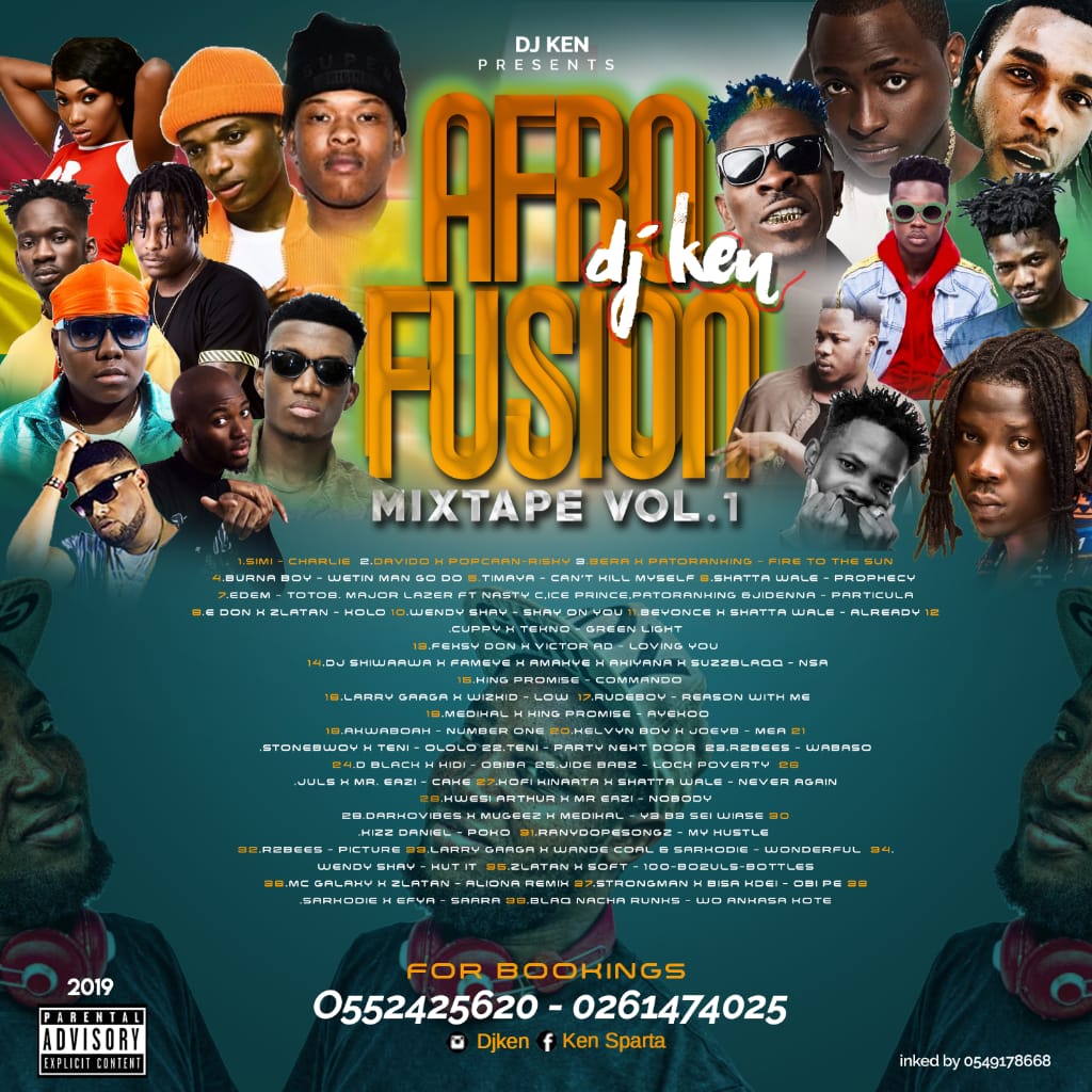Download Full DJ Ken AfroFusion Mixtape Vol.1