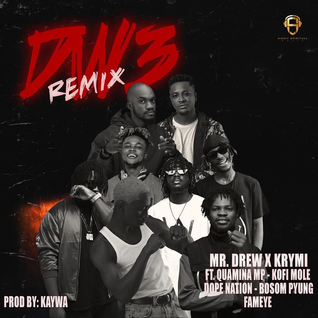 Mr. Drew x Krymi – Dw3 remix ft. Quamina MP, Kofi Mole, DopeNation, Bosom Pyung &amp; Fameye mp3 download