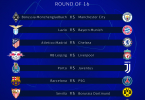 2020/2021 #UCL Draw: Round Of 16 draw