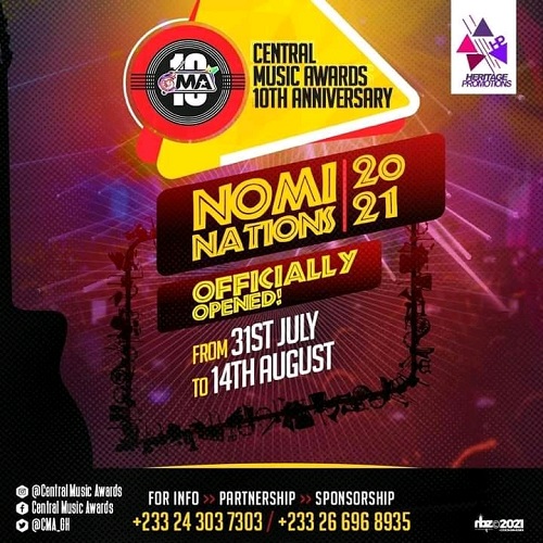 2021 central music awards nominations