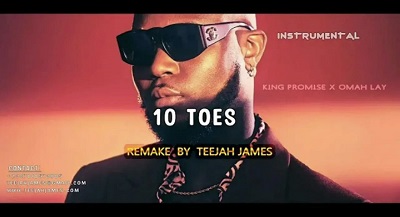 king promise 10 toes (instrumental) ft omah lay