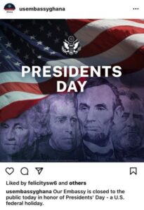 us embassy post on instagram announcing the closure of its office