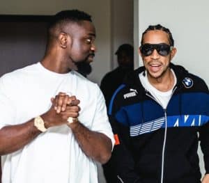 american rapper ludacris meets sarkodie in ghana; possible collaboration.