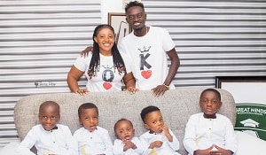 lil win delighted as he reunites with wife and children