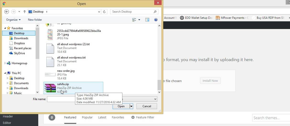 search for your theme