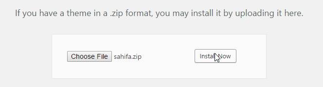 click on install now