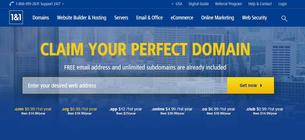 1&1 Web Hosting