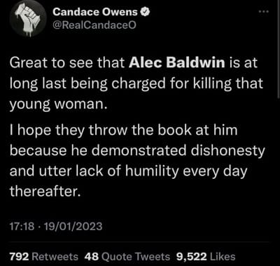 twitter user's opinion on verdict