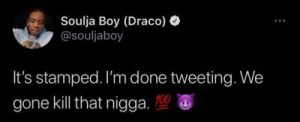 soulja boy's threat