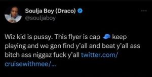 soulja boy's tweet 1