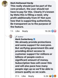 user expressing disappointment in the announcement