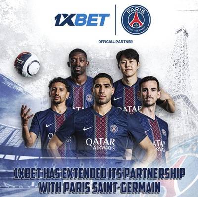 1xbet and paris saint germain extend partnership for 3 more seasons