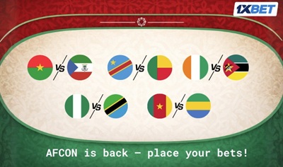 pick your favorites in the hottest matches of the afcon round 1 with 1xbet