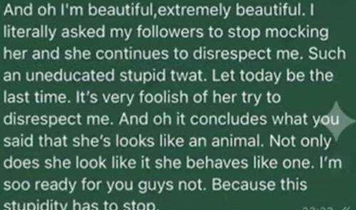 benedicta gafah leaks heated whatsapp chat