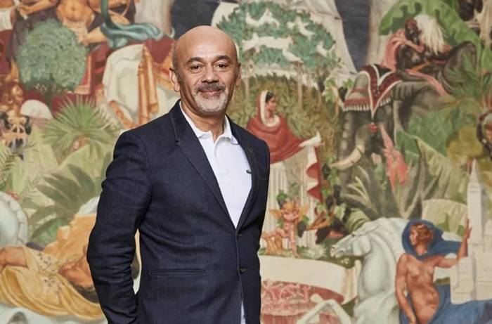 christian louboutin joins otumfuo for akwasidae at manhyia, gifts lady julia red soled shoes as kumasi outlet talks begin