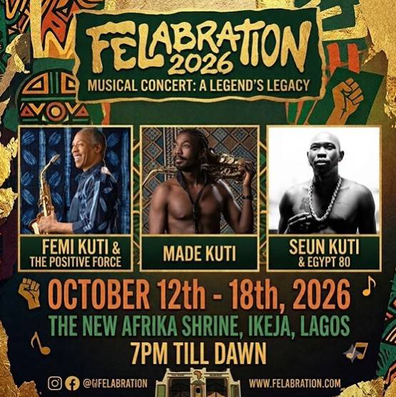 felabration 2026 ends femi kuti, sean tizzle close festival after daddy showkey, peruzzi and l.a.x thrill fans
