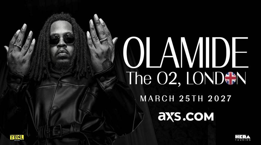 olamide to headline london’s o2 arena on march 25, 2027, becomes sixth nigerian artist to do so